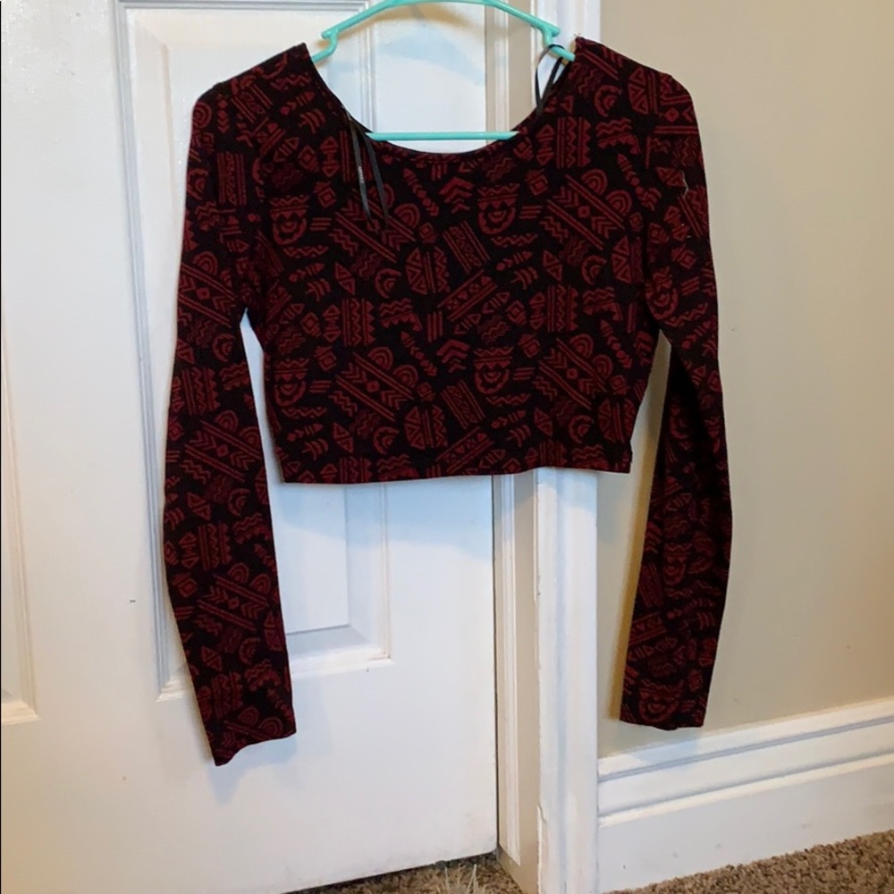 Geometric crop top